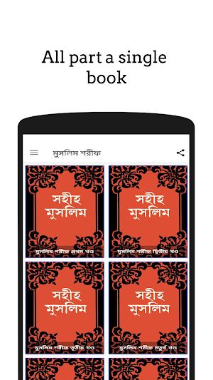 মুসলিম শরীফ ~ Muslim Sharif Hadith Bangla ~সব খণ্ড Screenshot 1