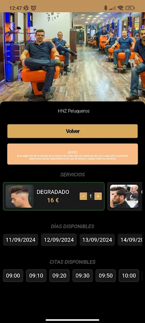 HNZ Peluquería Hermanos Nuñez Screenshot 3