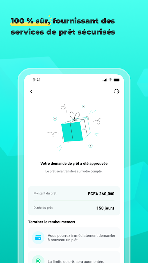 Nayo espèces-prêt app Screenshot 3