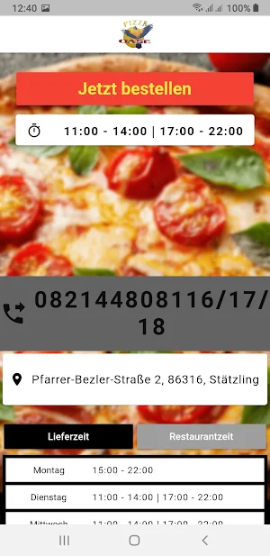 Pizza Oase Stätzling Screenshot 1
