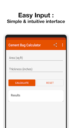 Cement Bag Calculator Screenshot 0