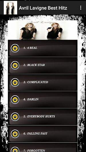 Avril Lavigne songs Lyric Screenshot 1
