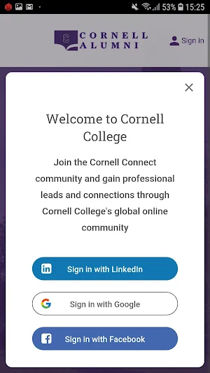Cornell Connect Screenshot 1