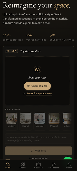 AMICHA — Luxury Interiors Screenshot 1