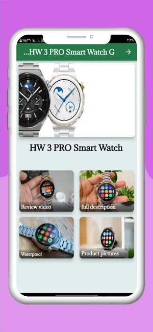HW 3 PRO Smart Watch Guide Screenshot 0