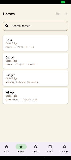 HoofCycle Screenshot 2
