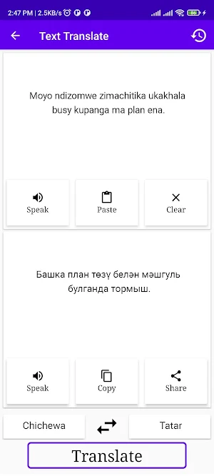 Chichewa To Tatar Translator Screenshot 1
