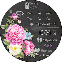 BFF129- Blackboard Art Flower