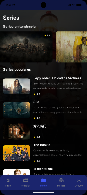 TV Finder y peliculas series Screenshot 1