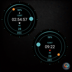 Galactic Hour - watch face Screenshot 2