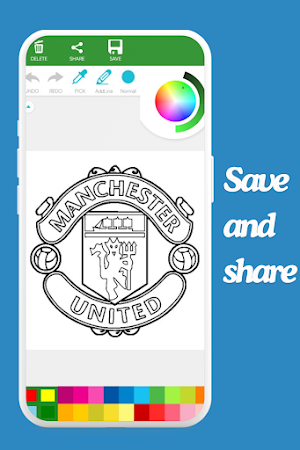 Soccer Logo Coloring Book Screenshot 1