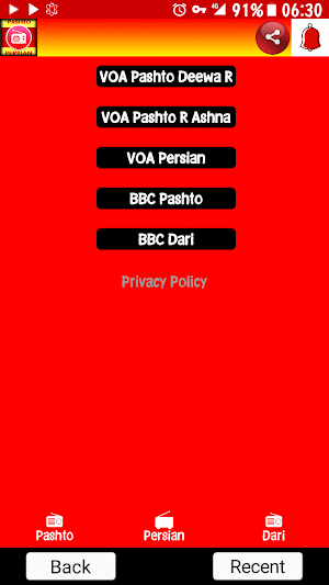 BBC VOA Pashto VOA BBC Persian Screenshot 0
