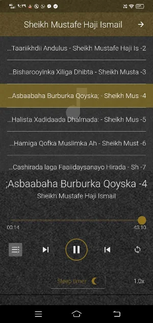 Sheikh Mustafe Haji Ismail MP3 Screenshot 1