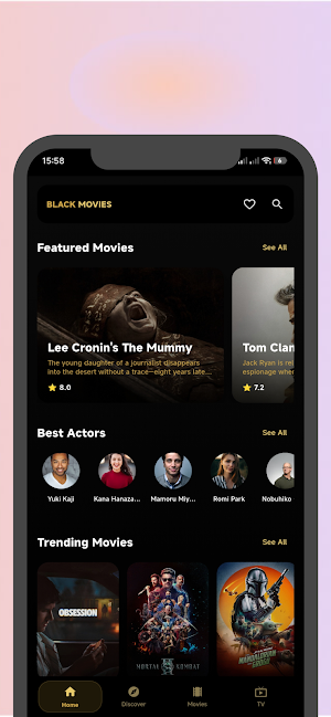Black Movies & Series Screenshot 1