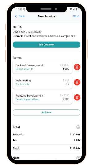 Invoice by IHTechno Screenshot 1