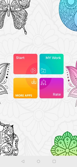 Rangoli Designs and Coloring Screenshot 0