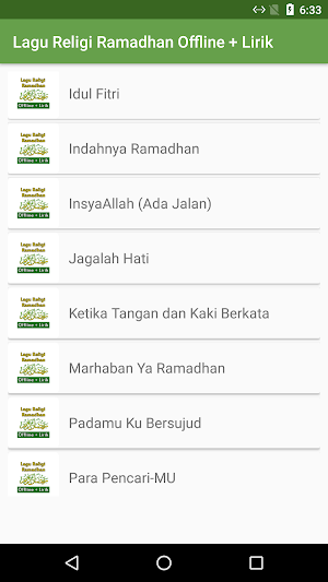 Lagu Religi Ramadhan Offline Screenshot 1