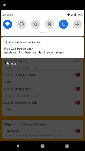 Free Call Screen Lock Screenshot 2
