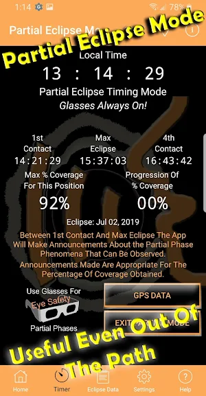 Solar Eclipse Timer Screenshot 3
