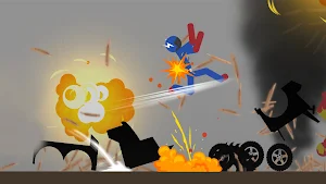 Falling Stickman Ragdoll 2D Screenshot 1