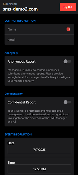SMS Pro: Aviation Safety Screenshot 1
