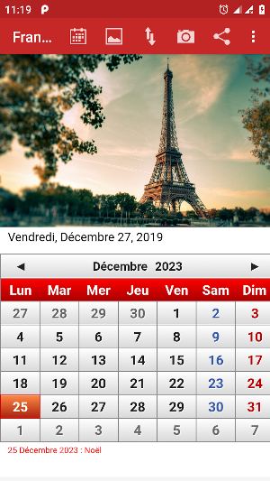 Français Calendrier 2020 screenshot 5