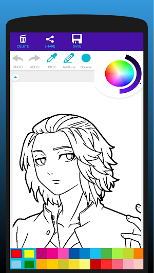Anime Male Coloring Book Screenshot 1