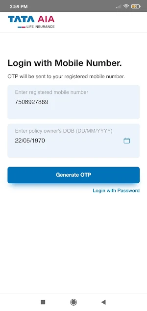 Tata AIA Life Insurance Screenshot 1