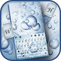 Water Bubbles Keyboard Background