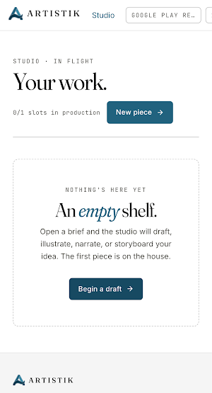 Artistik — AI Creative Studio Screenshot 2