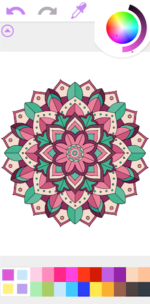 Mandala Coloring Book Game Screenshot 0