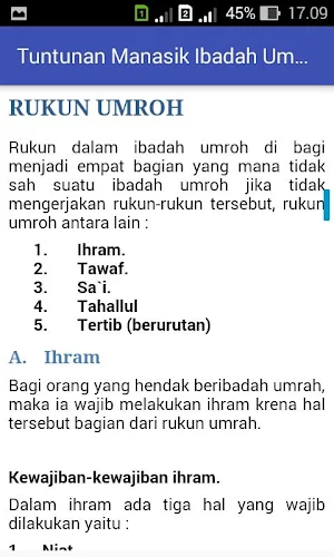 Tuntunan Manasik Umrah Screenshot 2
