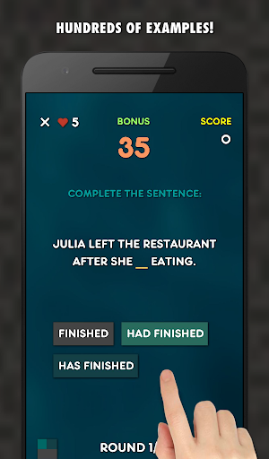 Past Tenses Grammar Game Screenshot 2