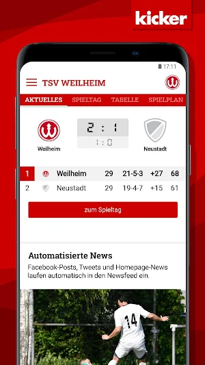 TSV Weilheim Screenshot 2