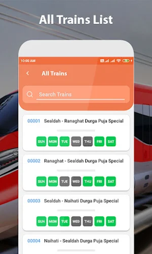 Train Enquiry Offline Screenshot 1
