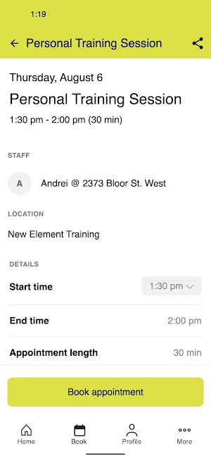 New Element Training (NET) Screenshot 2