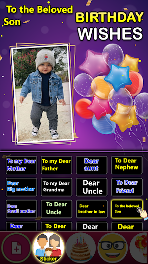 Happy Birthday Photo Frames in English (Full HD) Screenshot 2