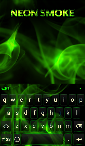 Neon Smoke Animated Keyboard + Live Wallpaper Screenshot 1