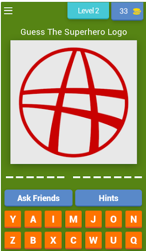 Superhero Logo Quiz Screenshot 2