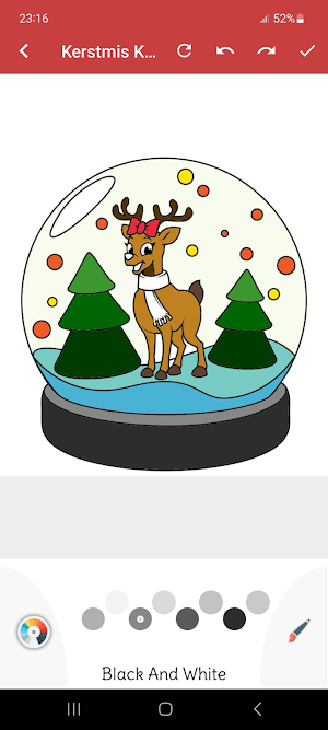 Kerstmis kleur spelletje Screenshot 2