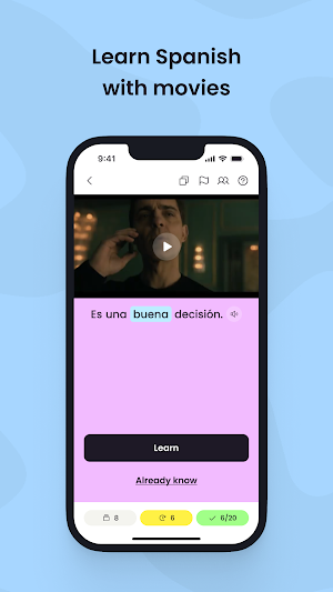 Movie Flashcards - Lingo Llama Screenshot 0