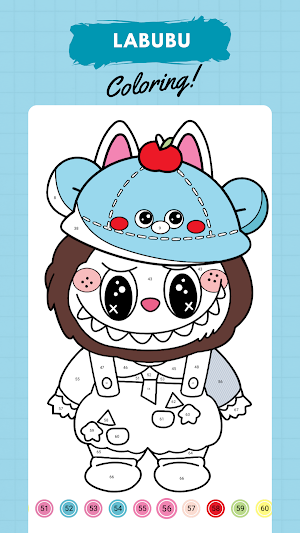 Labubu Coloring by Number Screenshot 3