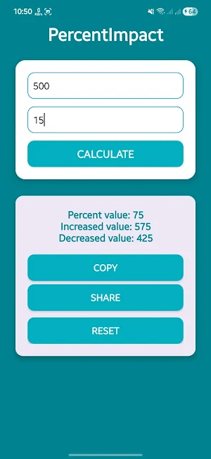 PercentImpact Screenshot 1