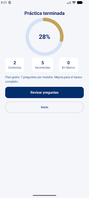 Simulador Examen UNAM 2026 Screenshot 3