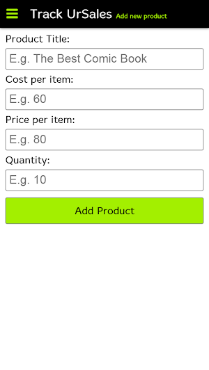 Simply Track Your Sales Screenshot 2