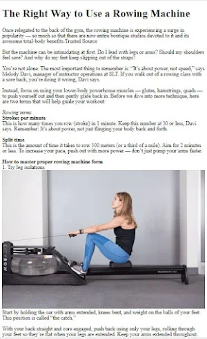 How to Do Rowing Exercises Screenshot 0