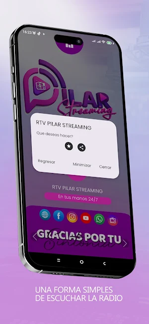 Pilar Streaming Radio y Tv Screenshot 1