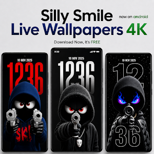 Silly Smile Gun Live Wallpaper Screenshot 0