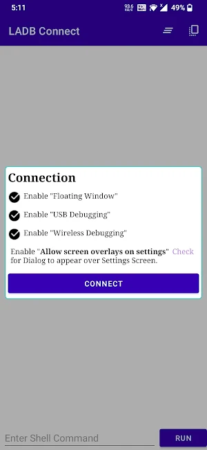 LADB Connect Screenshot 1