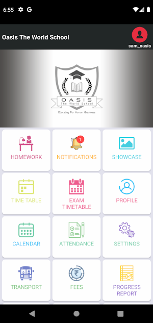 Oasis The World School App Screenshot 3